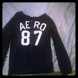 Black full zip Areo Jacket